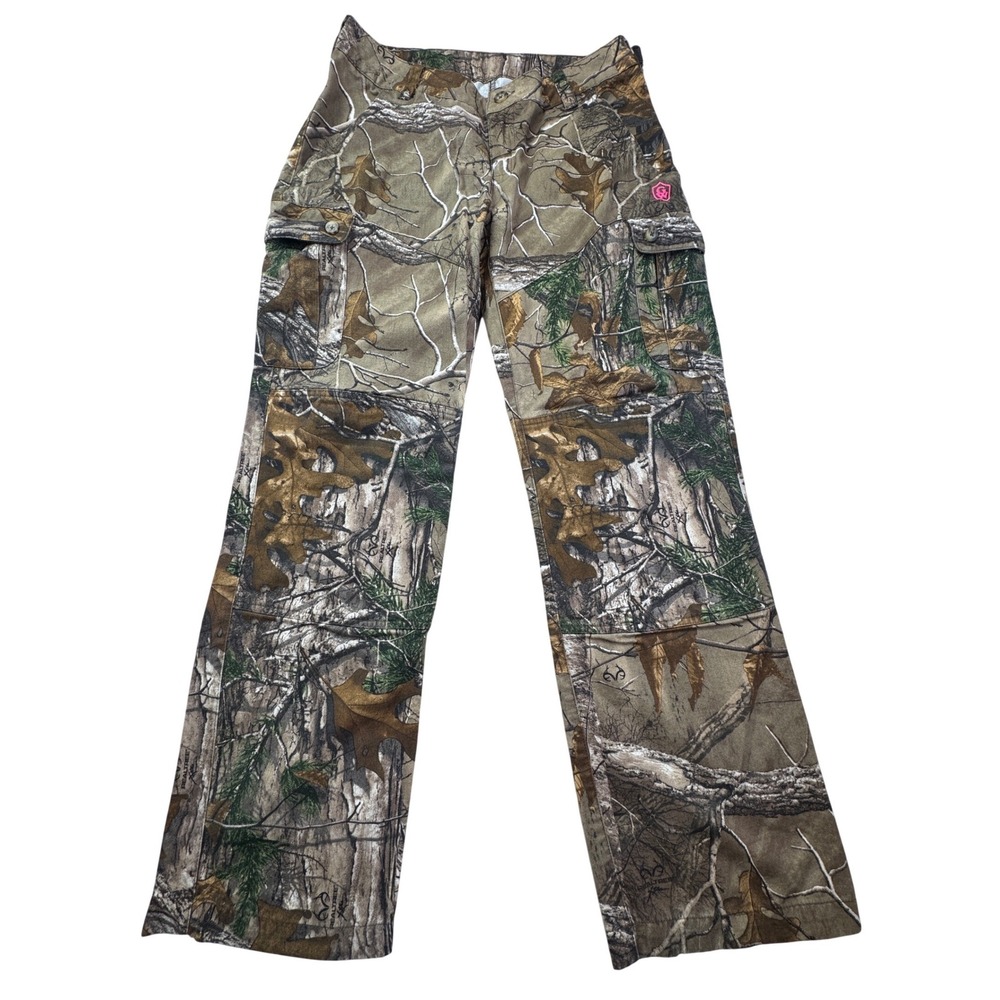 Game Winner Realtree Xtra Camo Cargo Pants Ladies Medium Hunting Y2K